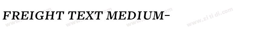 freight text medium字体转换 freight text medium字体转换